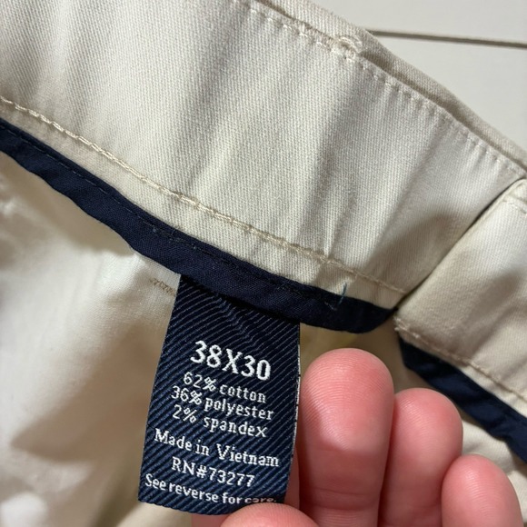 NEW Croft & Barrow Pants 38x30 Easy Care Khaki Beige Flat Dress Chino NWT - Picture 7 of 8